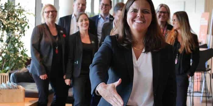 Clarion Hotel Sign toppar laget med säljproffset Christin Wikström