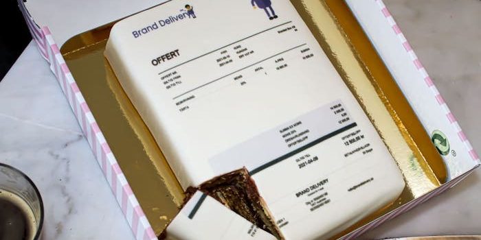 Nu kan du leverera din offert på en tårta