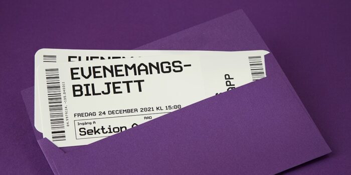 Evenemangsbiljetten är Årets julklapp 2021