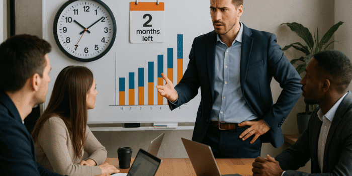 Så agerar du som säljledare när det bara är två månader kvar av säljåret