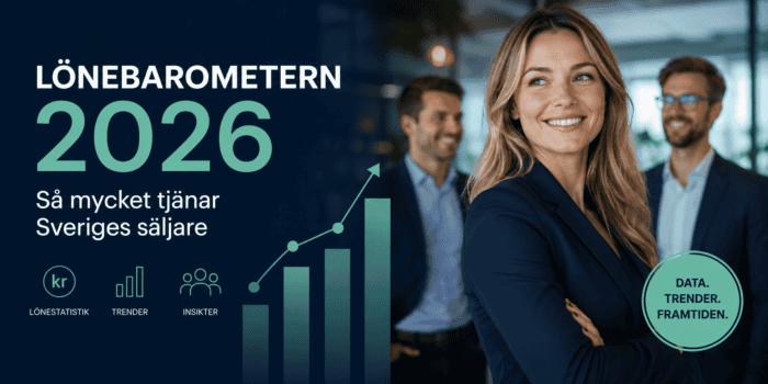Lönebarometern 2026: Så mycket tjänar Sveriges säljare