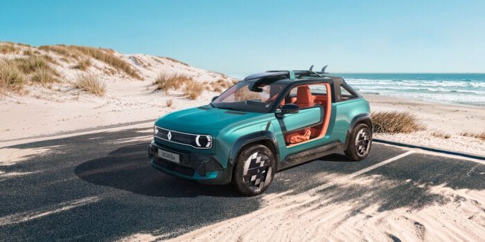Renault väcker liv i strandbilens själ – visar upp eldrivna konceptet R4 JP4x4