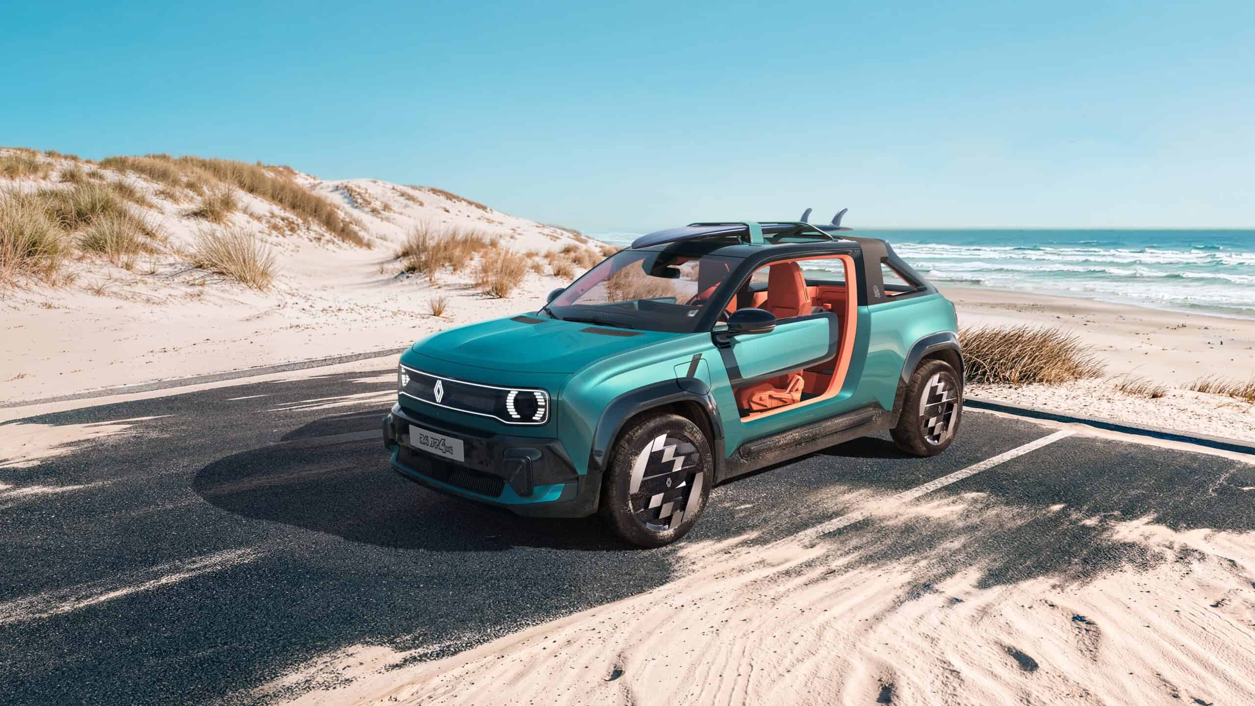 Renault väcker liv i strandbilens själ – visar upp eldrivna konceptet R4 JP4x4