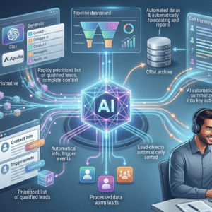 AI för säljorganisationer 2026: automatisera prospektering, CRM och uppföljning utan att tappa relationen